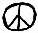 Simbolo della morte usato come falso simbolo della pace