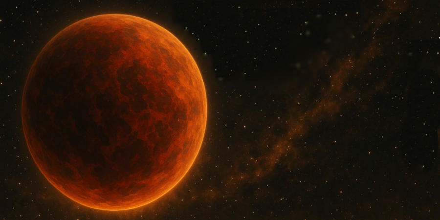 Rappresentazione pittorica dell'ipotetico pianeta "Nibiru" Rappresentazione pittorica dell'ipotetico pianeta "Nibiru"