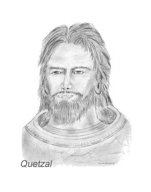 Ritratto a matita di Quetzal